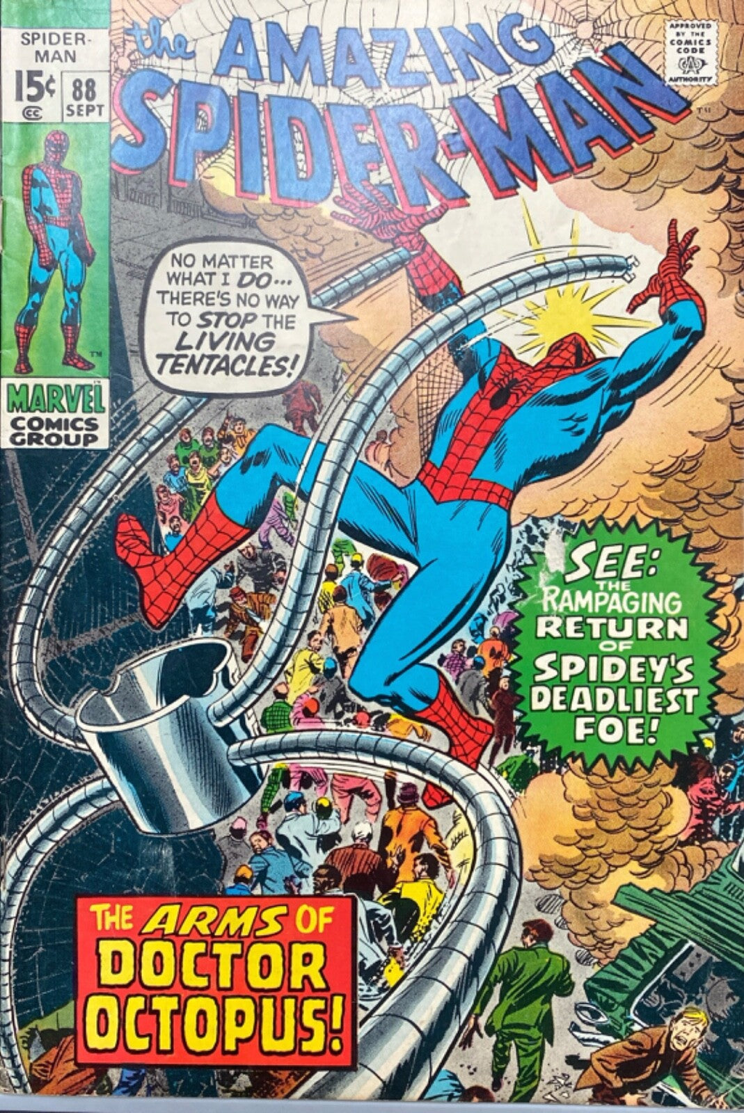Marvel Comics Amazing Spider-man #88 Bronze Age 1970 Doctor Octopus
