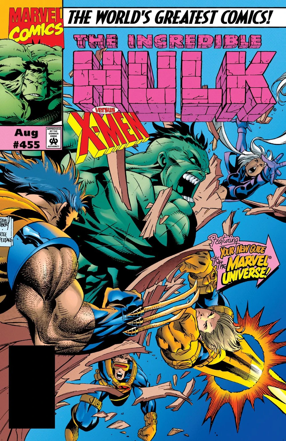 Marvel Comics Incredible Hulk #455 Modern Age 1997 X-Men