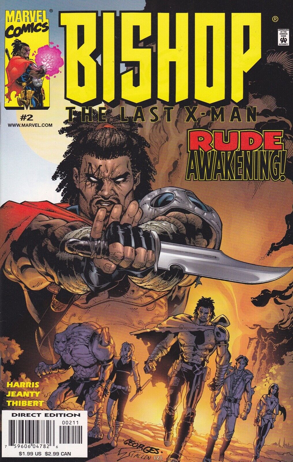 Marvel Comics Bishop: The Last X-man #2 Modern Age 1999