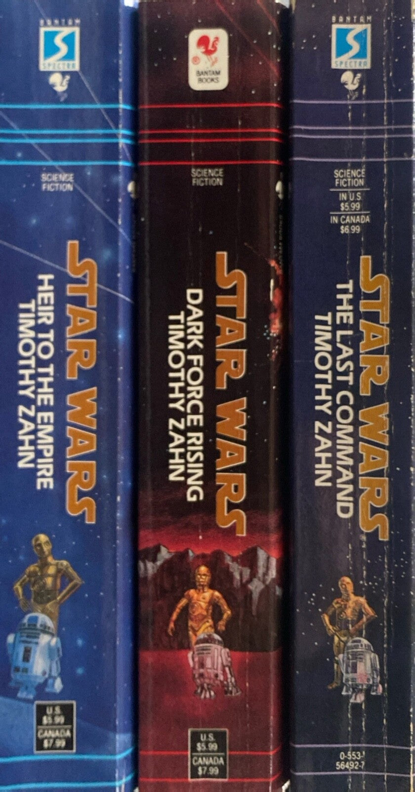 Star Wars: The Thrawn Trilogy by Timothy Zahn Bantam Paperback