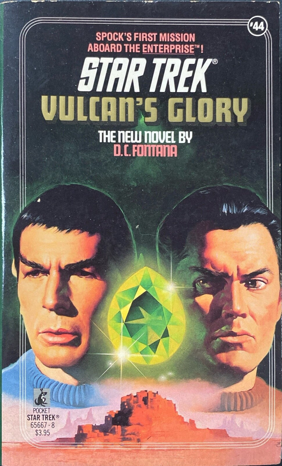 Star Trek #44: Vulcan's Glory by D.C. Fontana 1989 Pocket Paperback