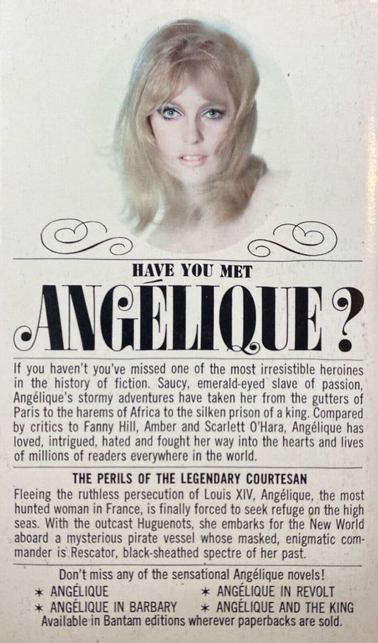 Angelique in Love by Sergeanne Golon 1966 Bantam N3003 Paperback