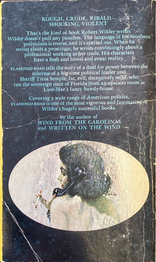 Flamingo Road by Robert Wilder 1968 Bantam S2909 Paperback