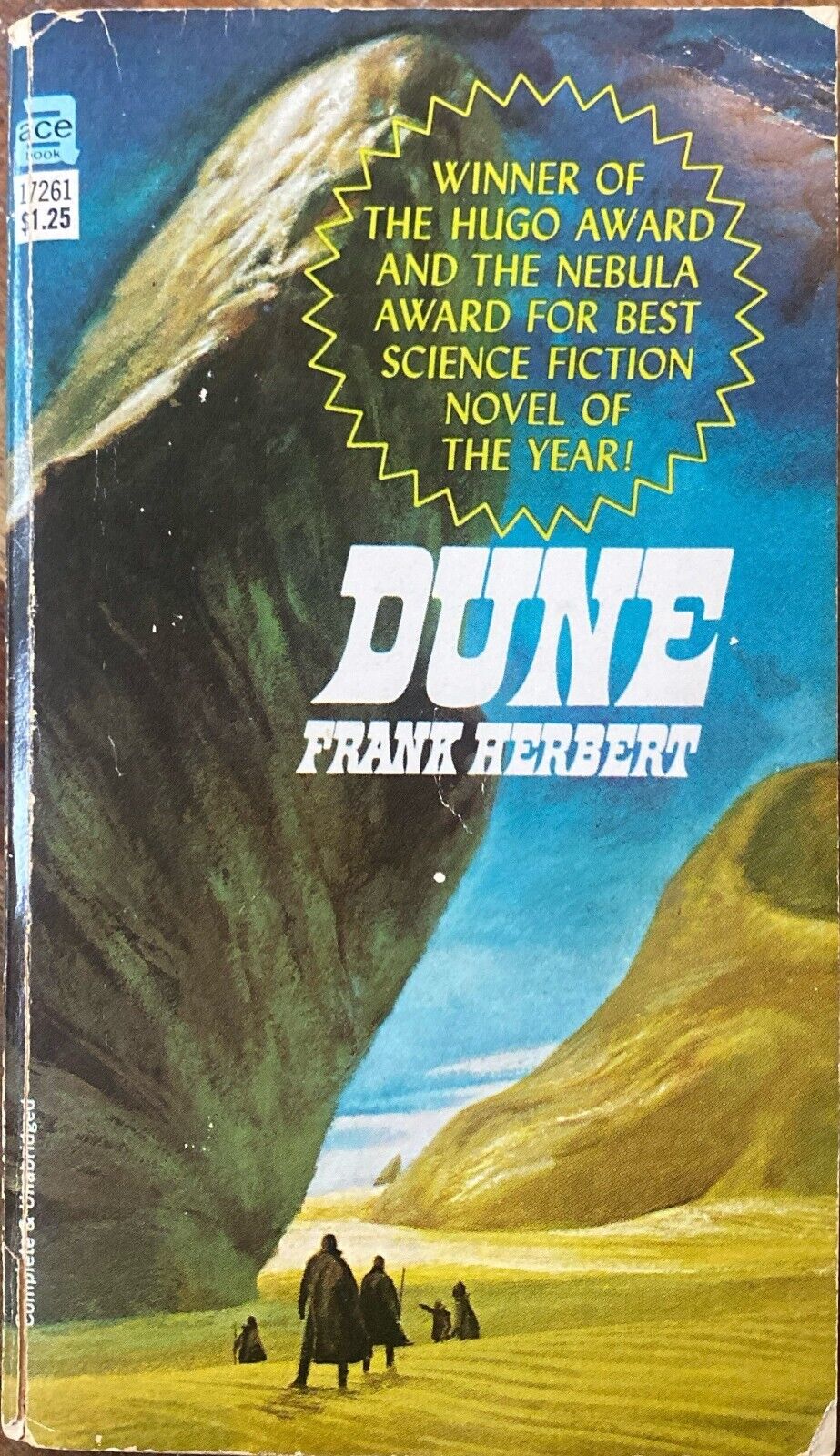 Dune by Frank Herbert 1965 Ace 17261 Paperback Early Printing
