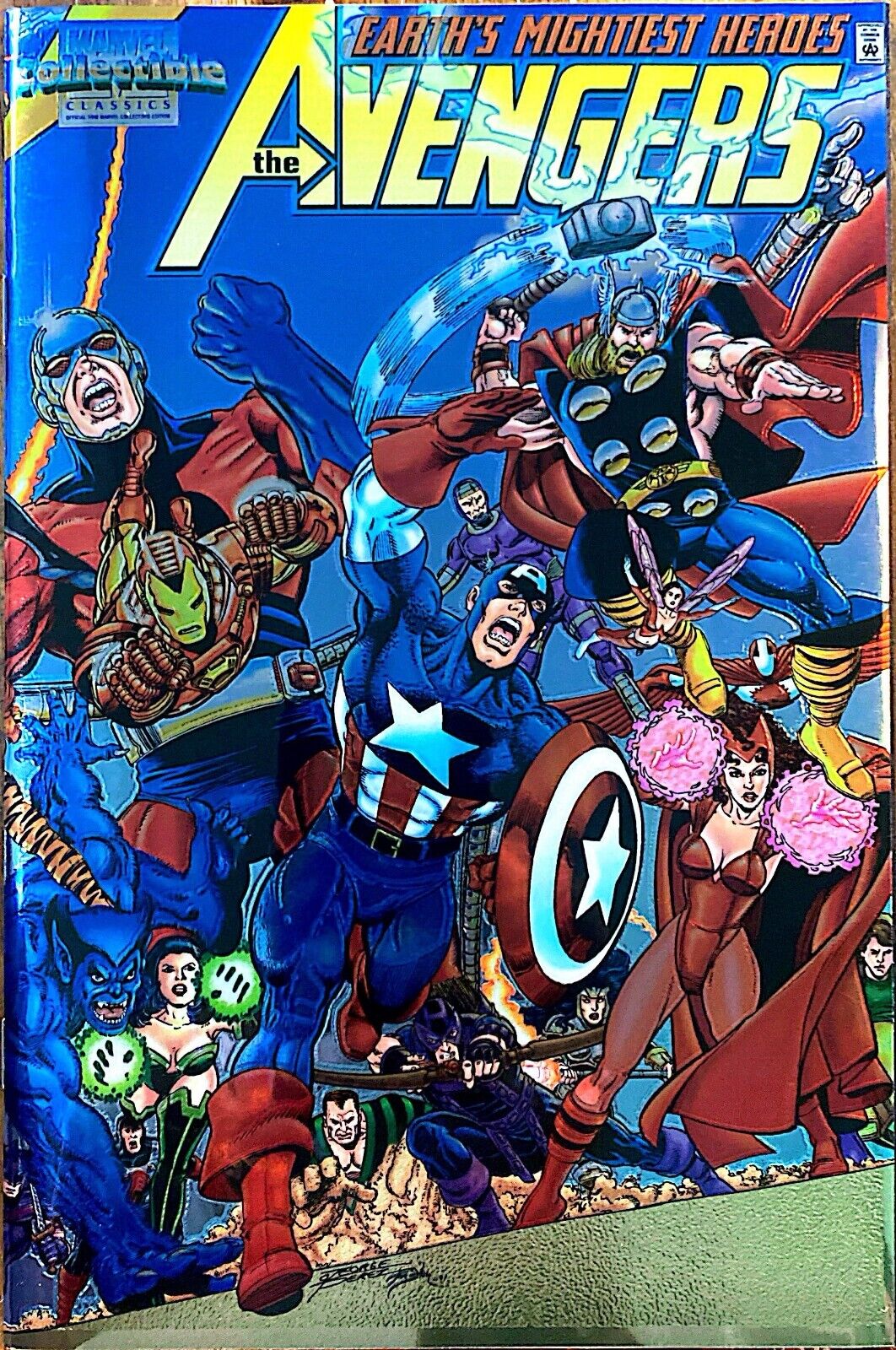 Marvel Collectible Classics Avengers #1 Modern Age 1998 Perez Chromium Cover