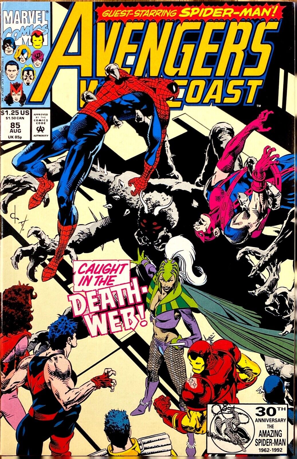Marvel Comics Avengers West Coast #85 Modern Age 1992