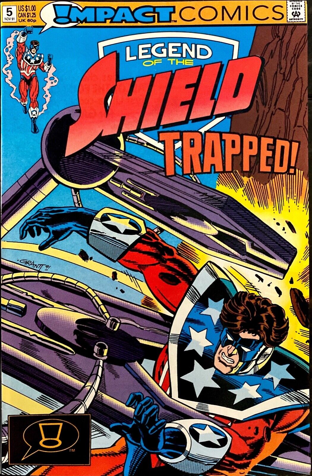 Impact Comics Legend of the Shield #5 Copper Age 1991
