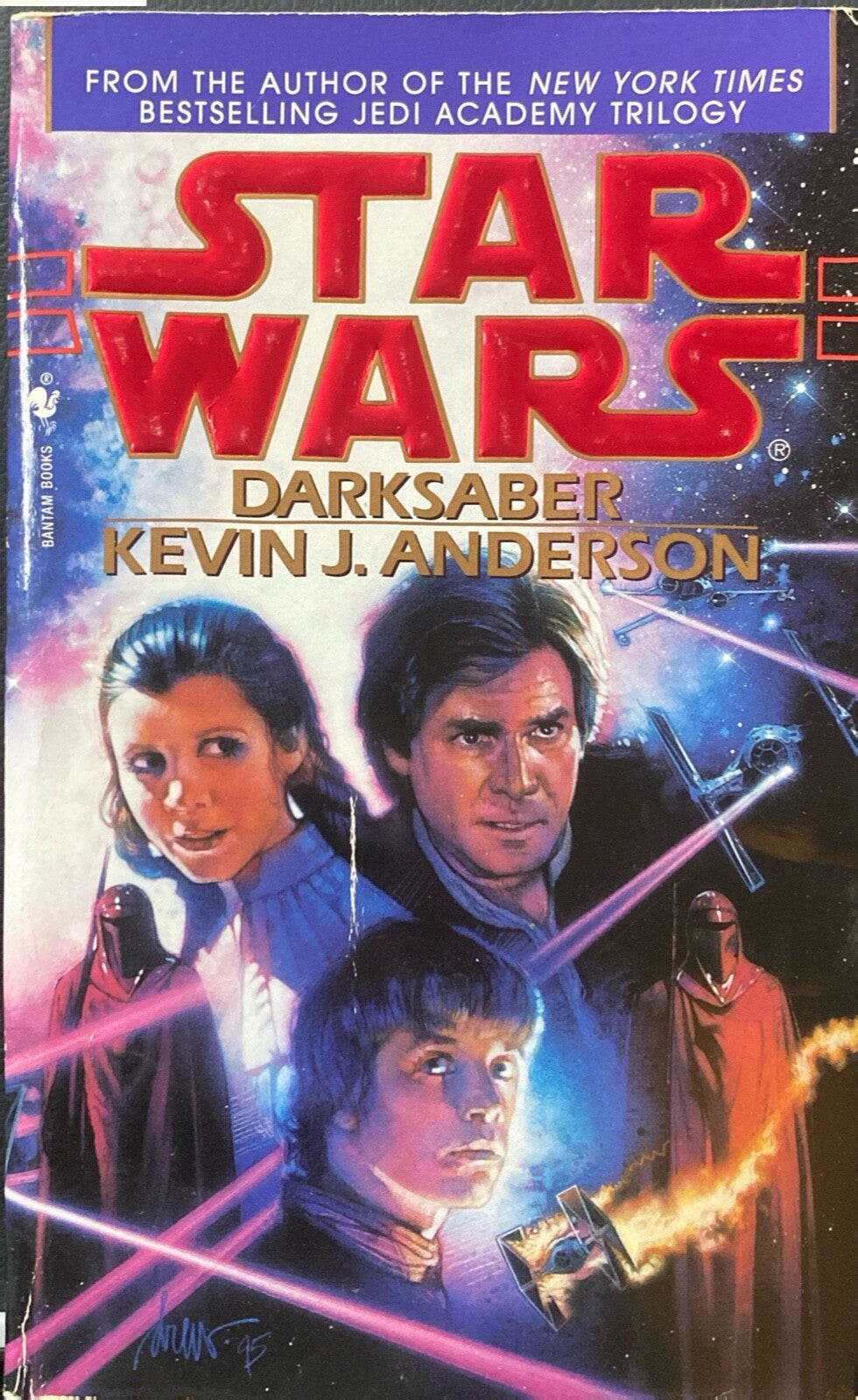 Star Wars: Darksaber by Kevin J. Anderson 1996 Bantam Paperback