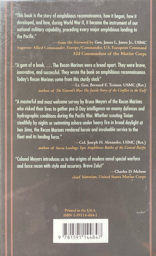 Swift, Silent, and Deadly: Marine Amphibious Reconnaissance in the Pacific... HC