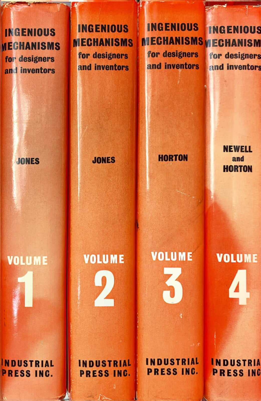 Ingenious Mechanisms for Designers and Inventors, 1964-1967, 4 Volume Hardcover