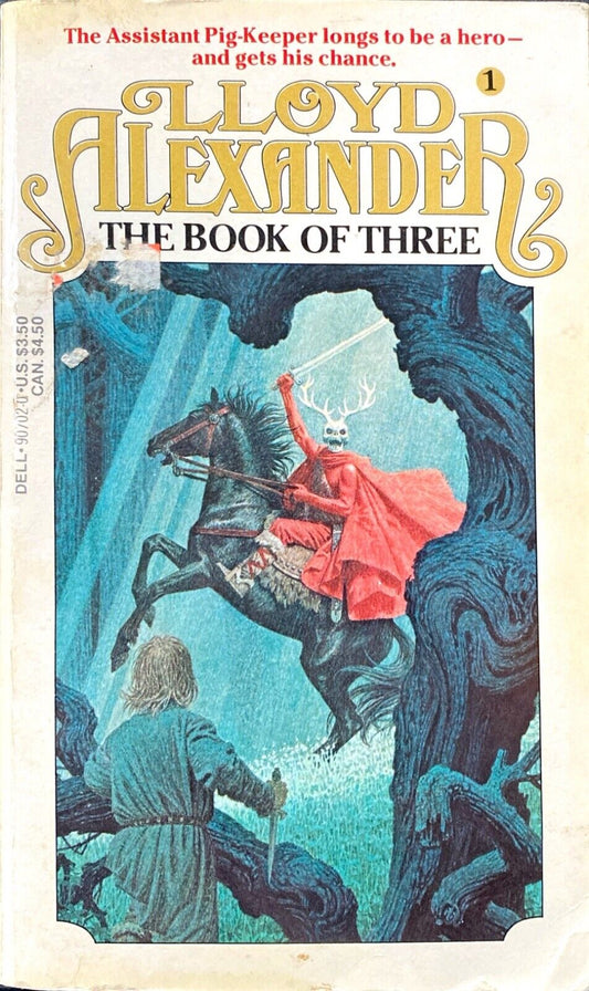 The Book of Three by Lloyd Alexander 1980 Dell Paperback