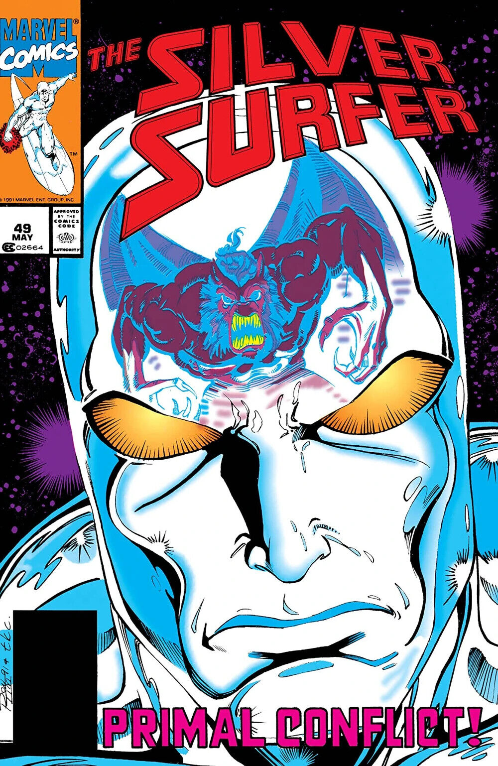 Marvel Comics Silver Surfer #49 Copper Age 1991