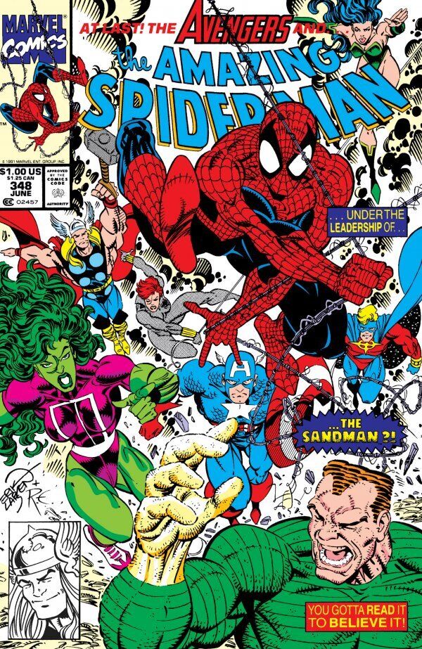 Marvel Comics Amazing Spider-man #348 Copper Age 1991