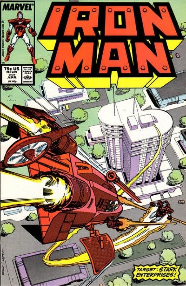 Marvel Comics Iron Man #217 Copper Age 1986