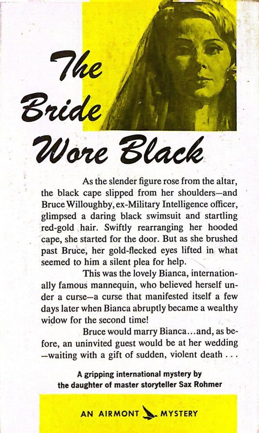 Bianca in Black by Elizabeth Sax Rohmer 1962 Airmont Paperback M3