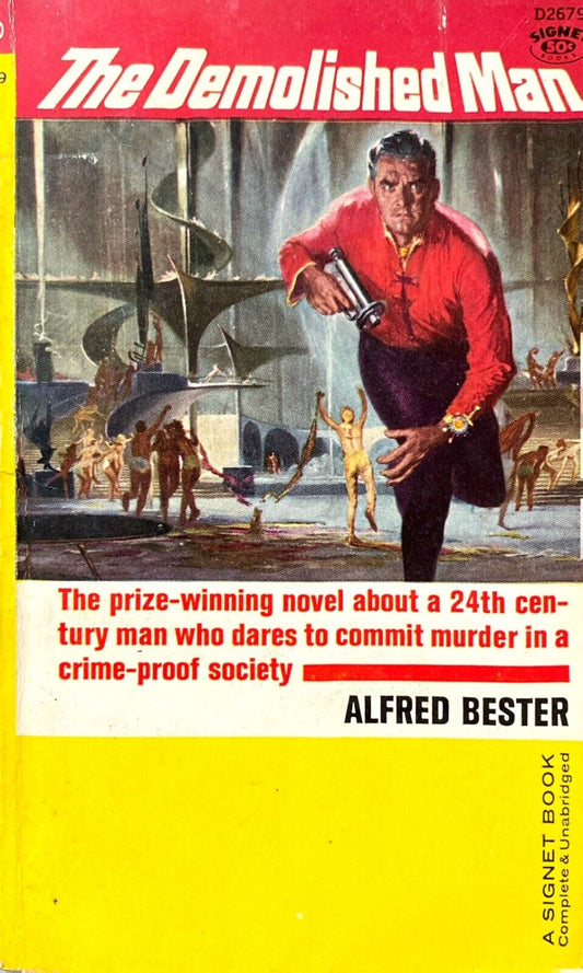 The Demolished Man by Alfred Bester 1953 Signet D2679 Paperback
