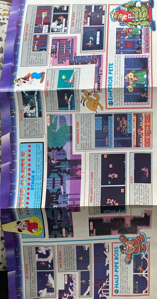 Nintendo Power Ren & Stimpy Show Insert Poster Promo Original Game Boy