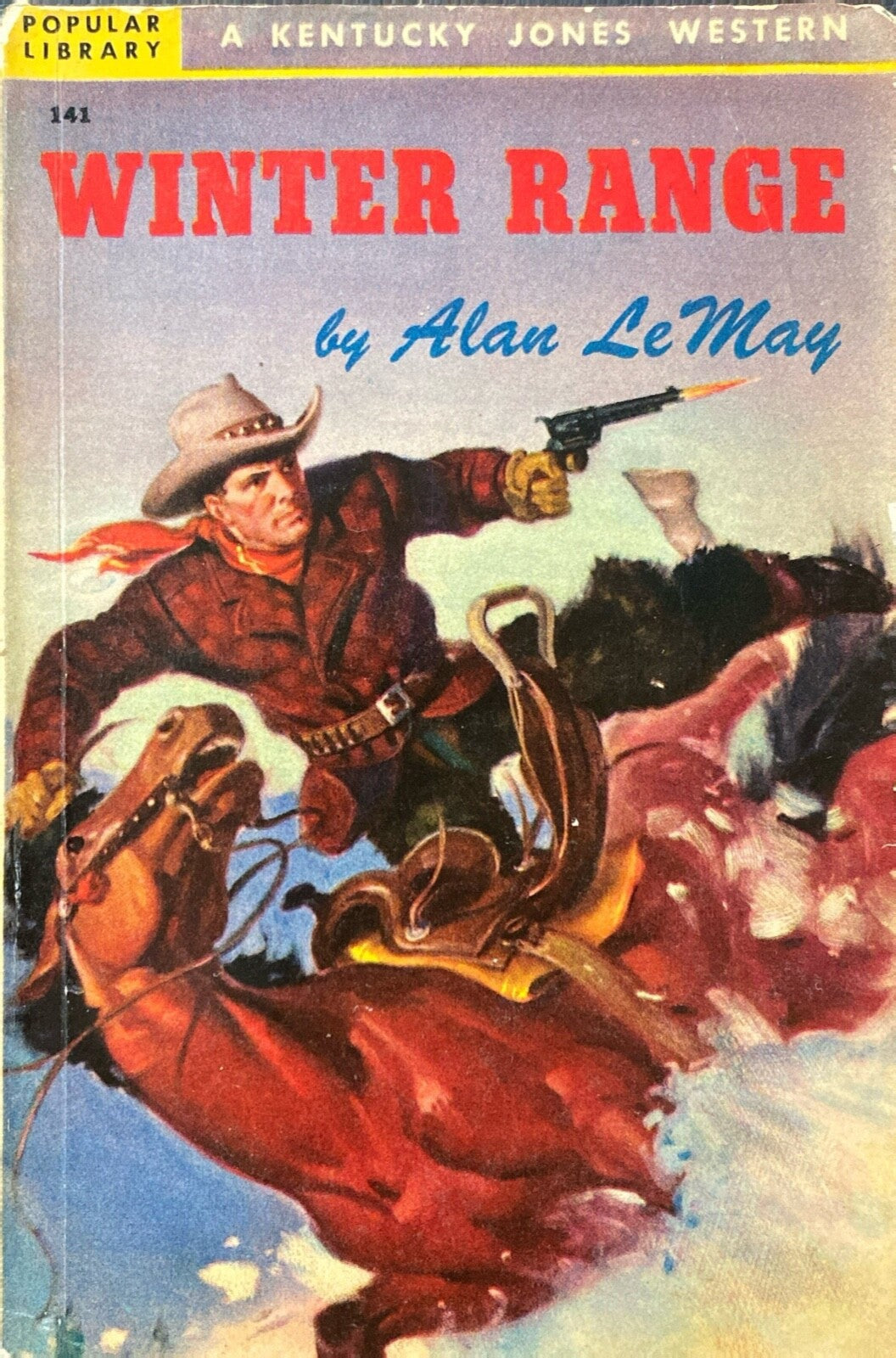 Winter Range by Alan LeMay 1947 Popular Library 141 Paperback