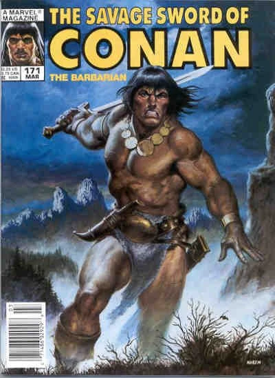Marvel Magazine Savage Sword of Conan #171 Copper Age 1990