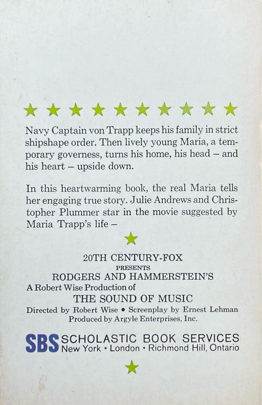 The Story of the Trapp Family Singers by Maria Augusta Trapp 1968 Paperback