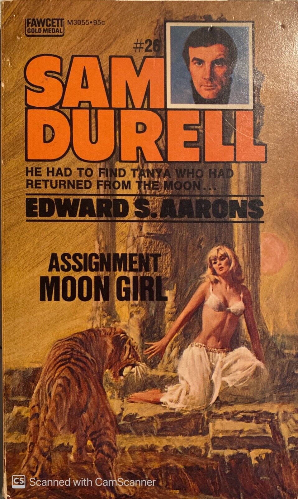 Assignment - Moon Girl by Edward S. Aarons 1967 Fawcett Gold Medal M3055