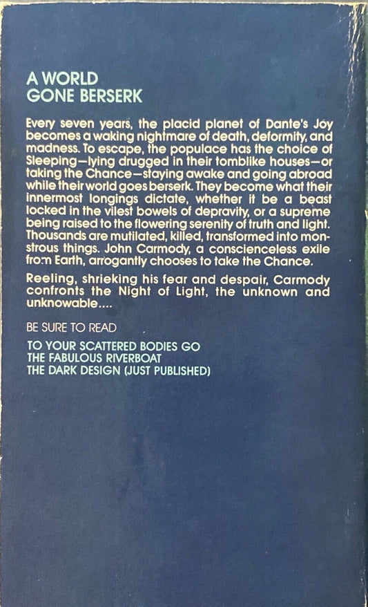 Night of Light by Philip Jose Farmer 1978 Berkley Paperback