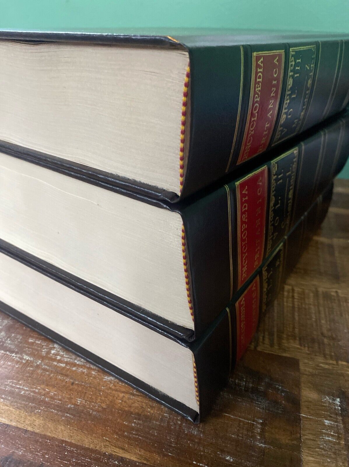 Encyclopaedia Britannica 1771 Facsimile Edition 3 Volume Set Leather Hardcover