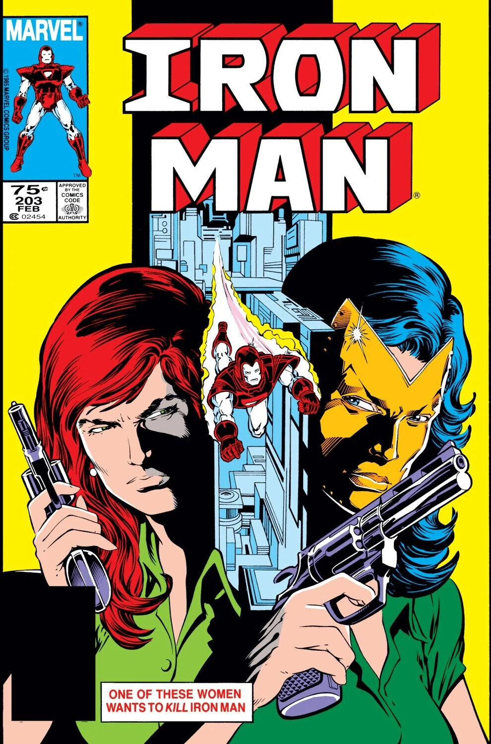 Marvel Comics Iron Man #203 Copper Age 1986