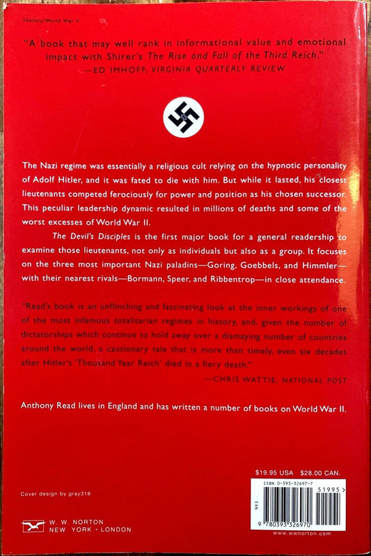 The Devil's Disciples by Anthony Read 2005 Norton Paperback