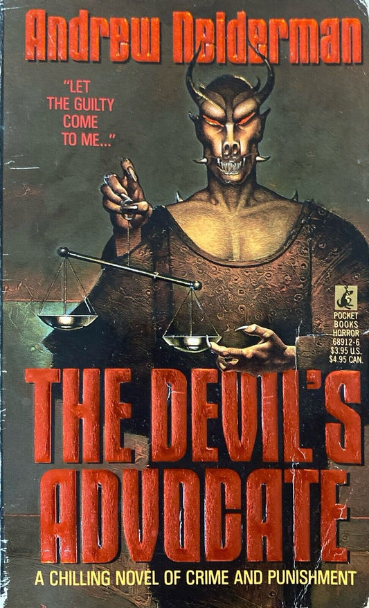 The Devil's Advocate by Andrew Deiderman 1990 Pocket Paperback First
