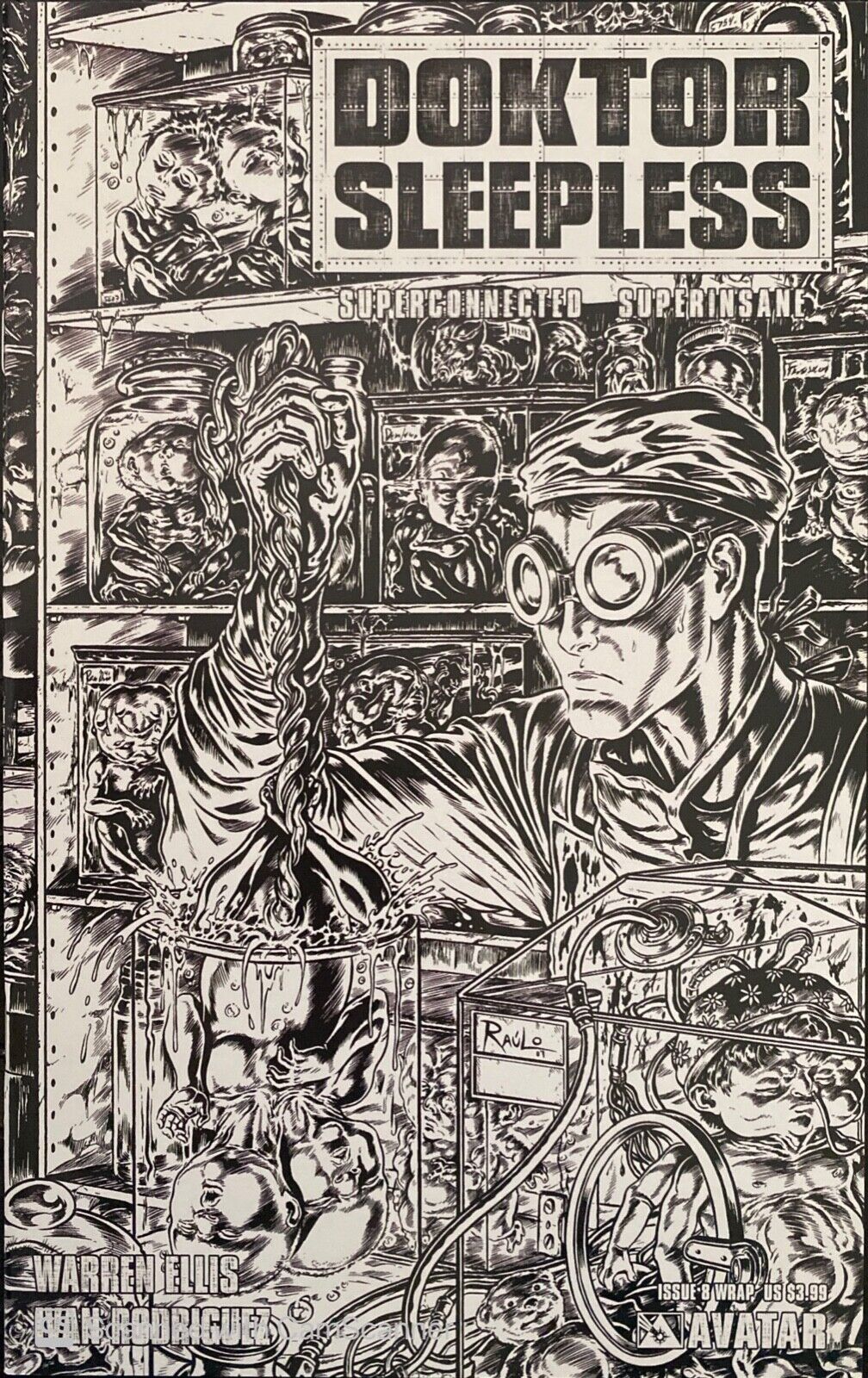 Avatar Press Doctor Sleepless #8 Modern Age 2008 Wrap Variant