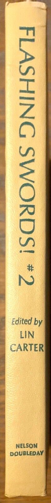 Flashing Swords! #2 edited by Lin Carter 1973 Doubleday Hardcover BCE