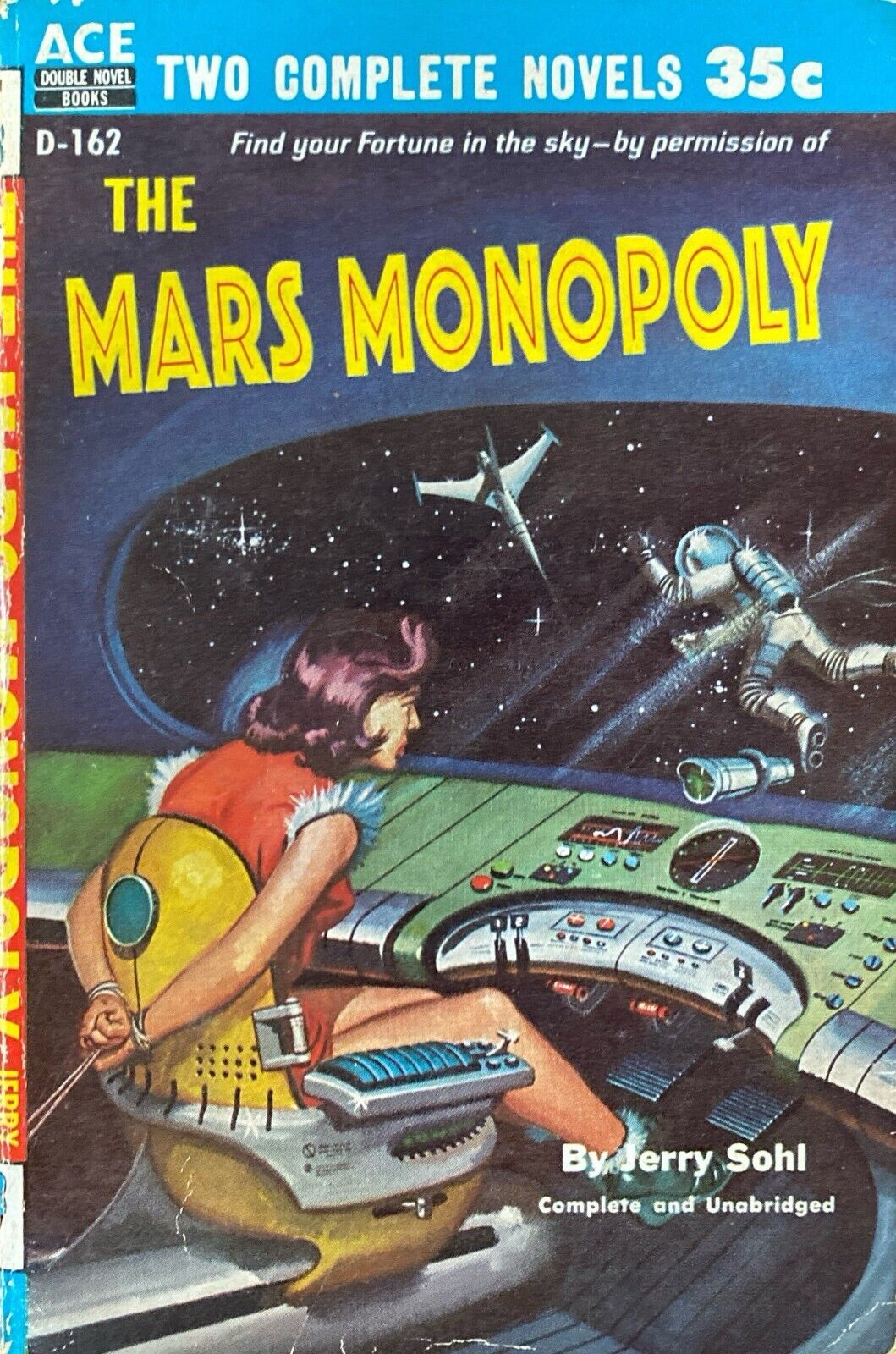 The Man Who Lived Forever/Mars Monopoly by Miller/Sohl 1956 Ace Double D-162