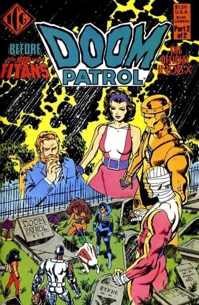 ICG Comics Official Doom Patrol Index #1-2 Copper Age 1986