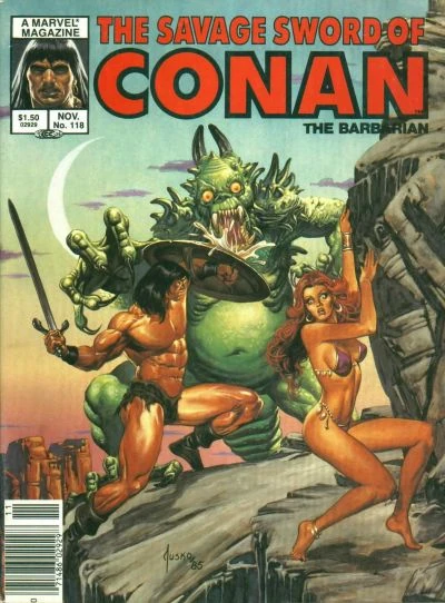 Marvel Magazine Savage Sword of Conan #118 Copper Age 1985