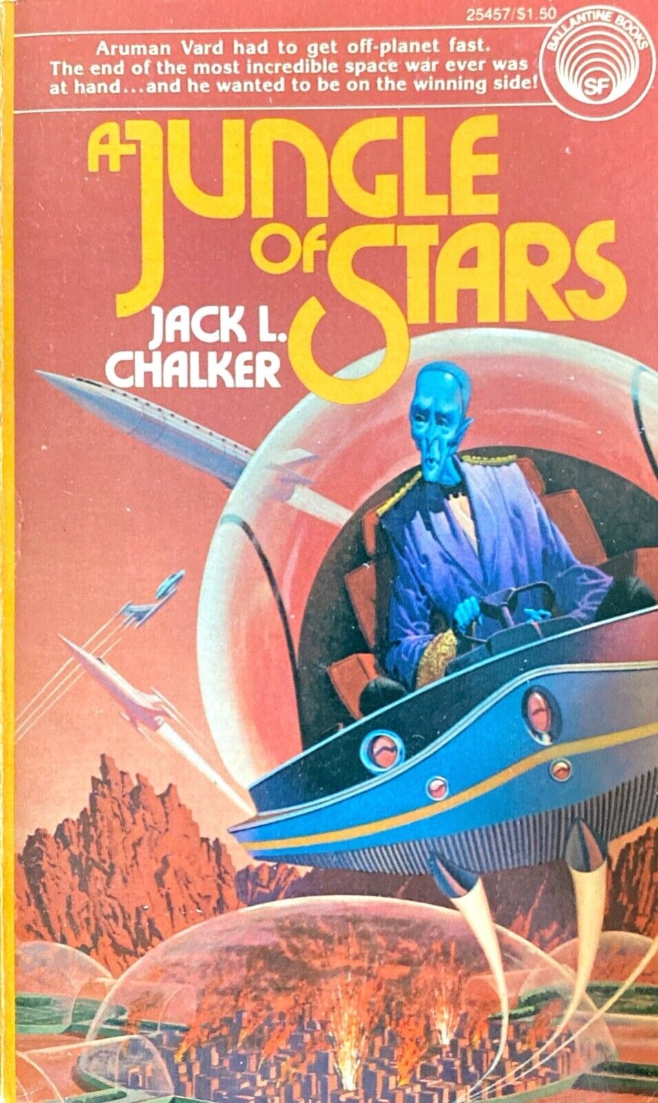 A Jungle of Stars by Jack L. Chalker 1976 Del Rey Paperback