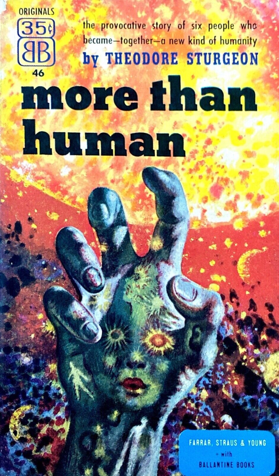 More Than Human by Theodore Sturgeon 1953 Ballantine 46 Paperback First
