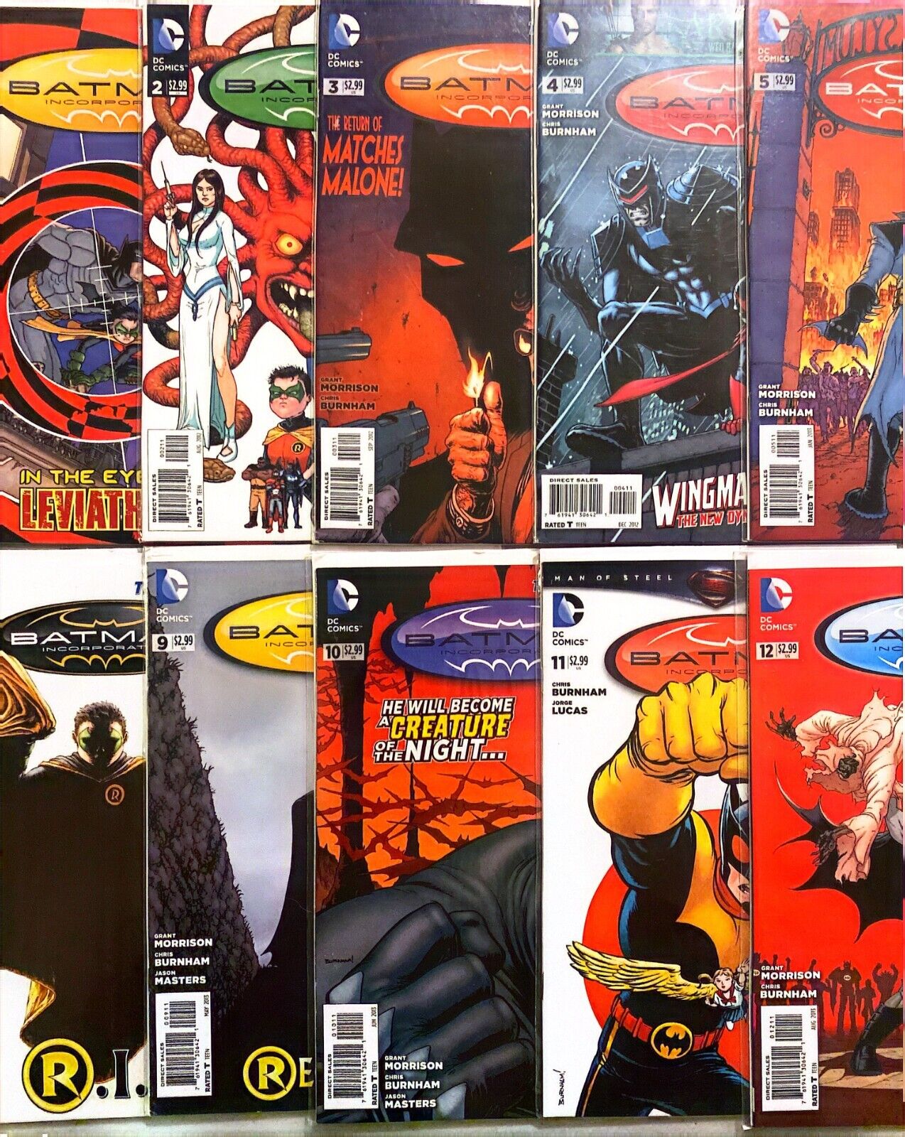DC Comics Batman Incorporated #0 #1-13 Modern Age 2012-2013 Complete Morrison