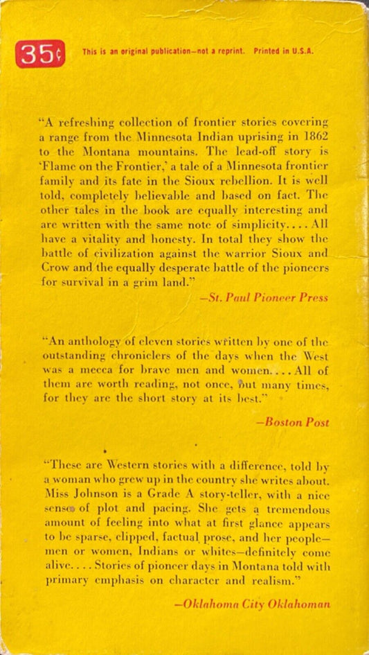 Indian Country by Dorothy Johnson 1957 Ballantine 610 Paperback
