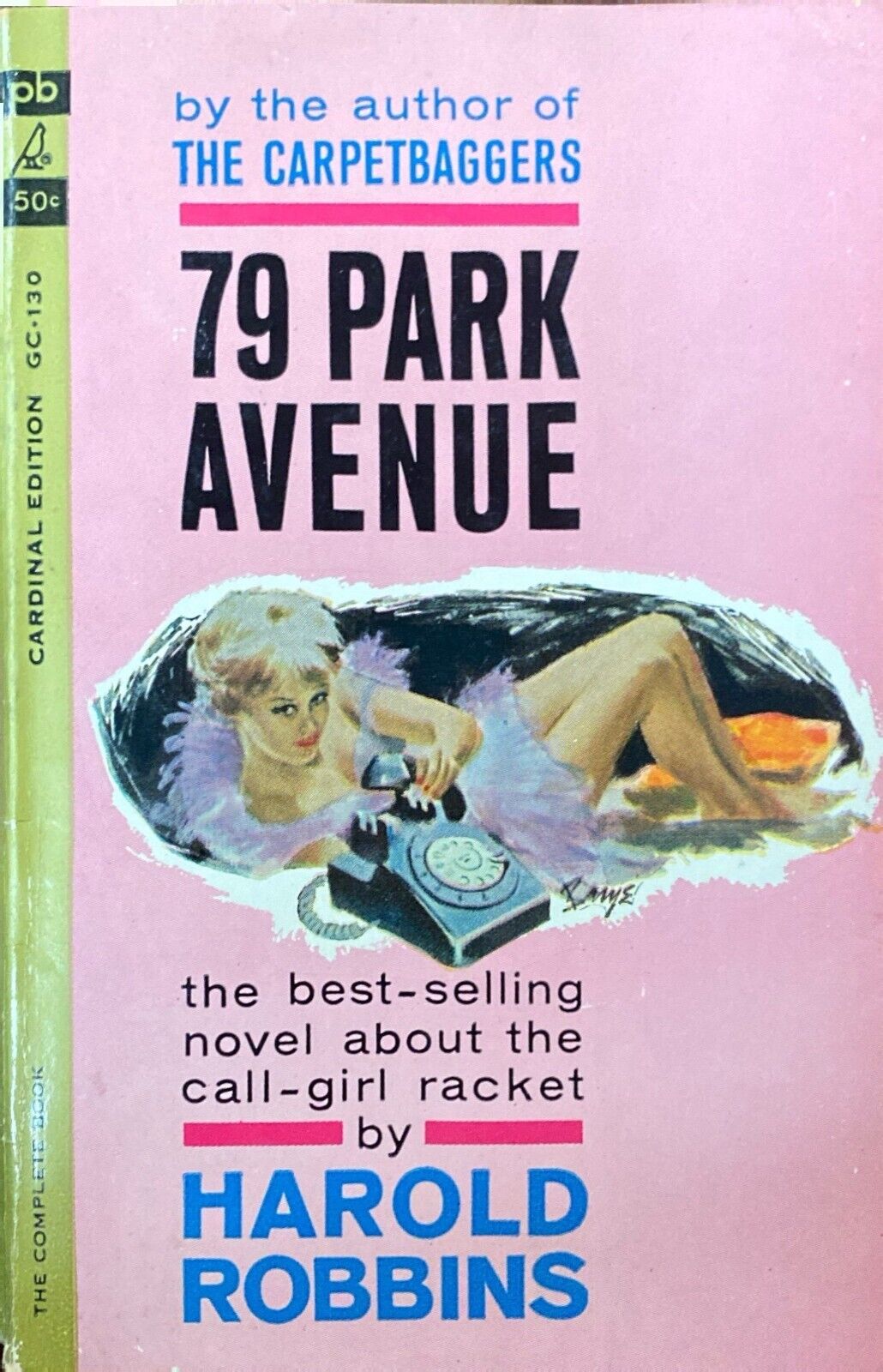 79 Park Avenue by Harold Robbins 1963 Pocket Cardinal GC-130 Paperback