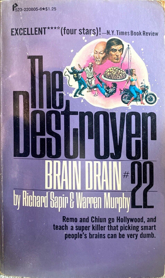The Destroyer #22 Brain Drain by Warren Murphy & Richard Sapir 1976