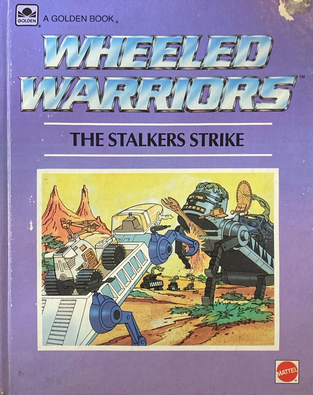 Wheeled Warriors: The Stalkers Strike 1985 Golden Book Hardcover