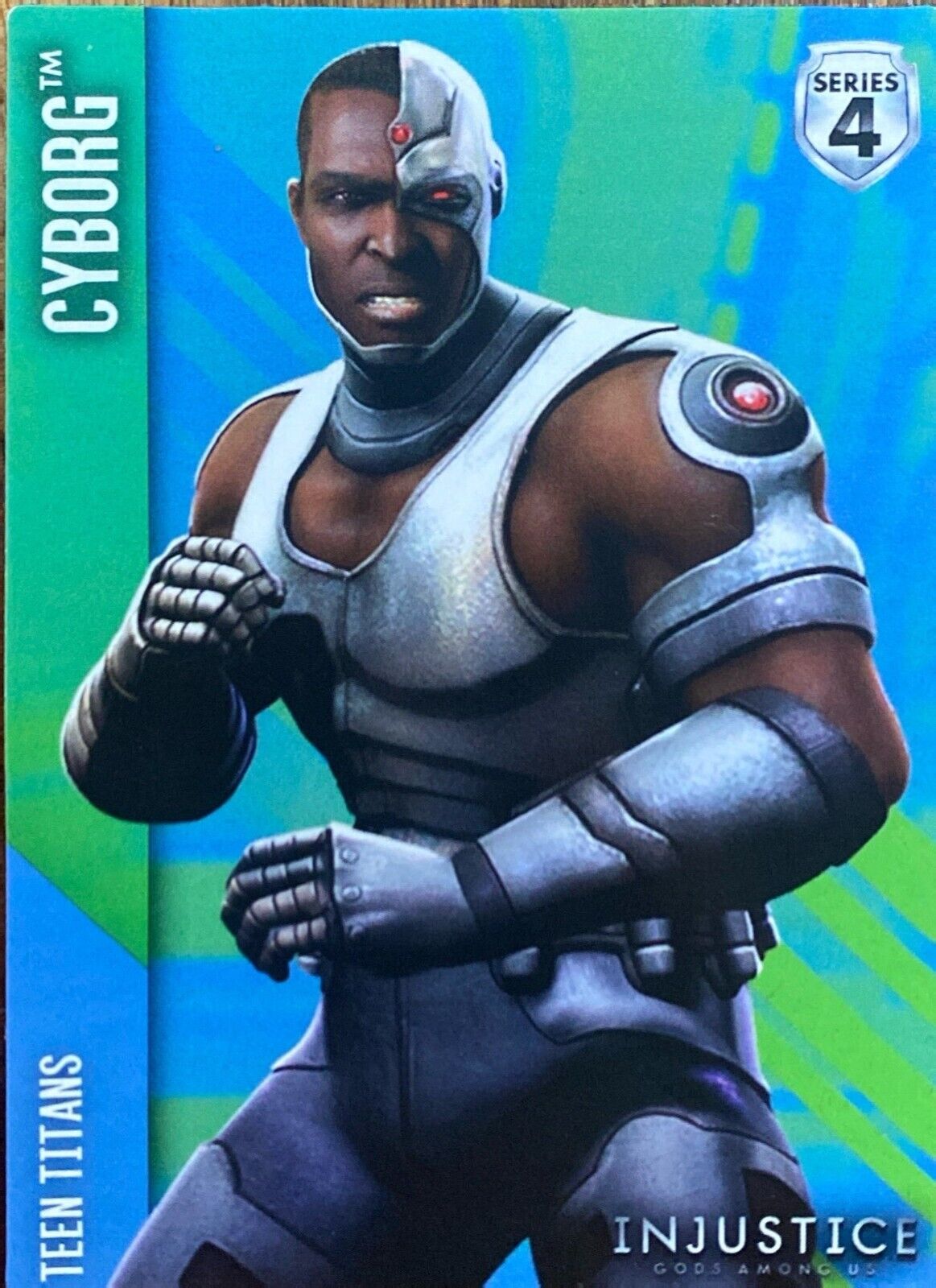 DC Injustice Gods Among Us Series 4 Cyborg Teen Titans Card #37/130