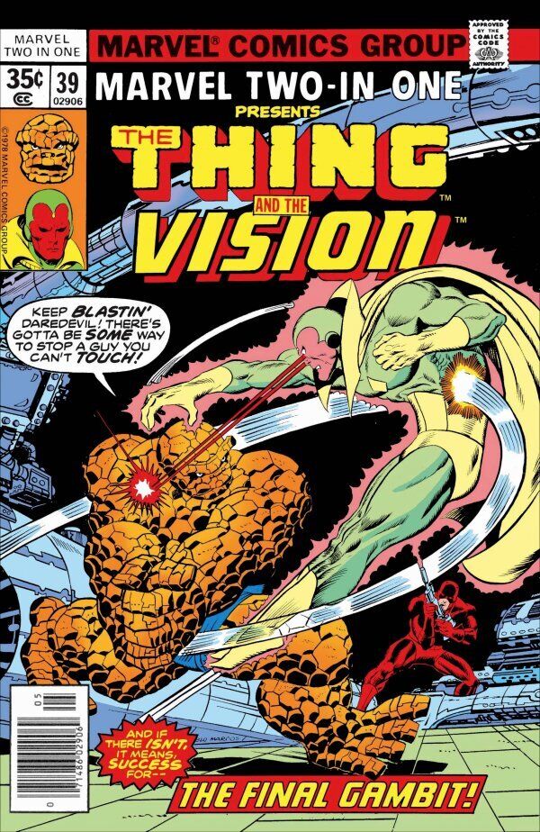 Marvel Comics Marvel Two-in-One #39 Bronze Age 1978 Vision