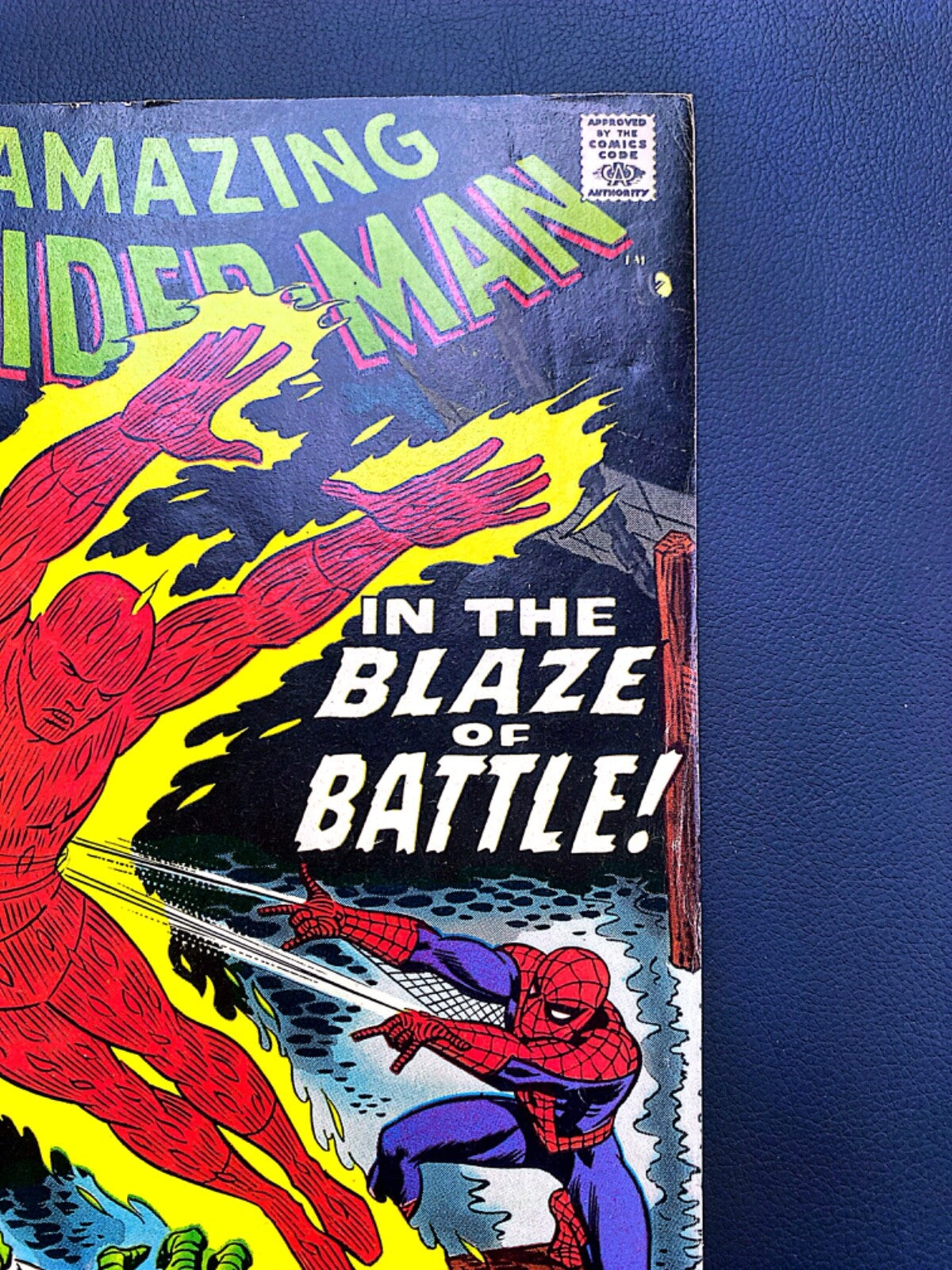 Marvel Comics Amazing Spider-man #77 Silver Age 1969 Lizard Human Torch