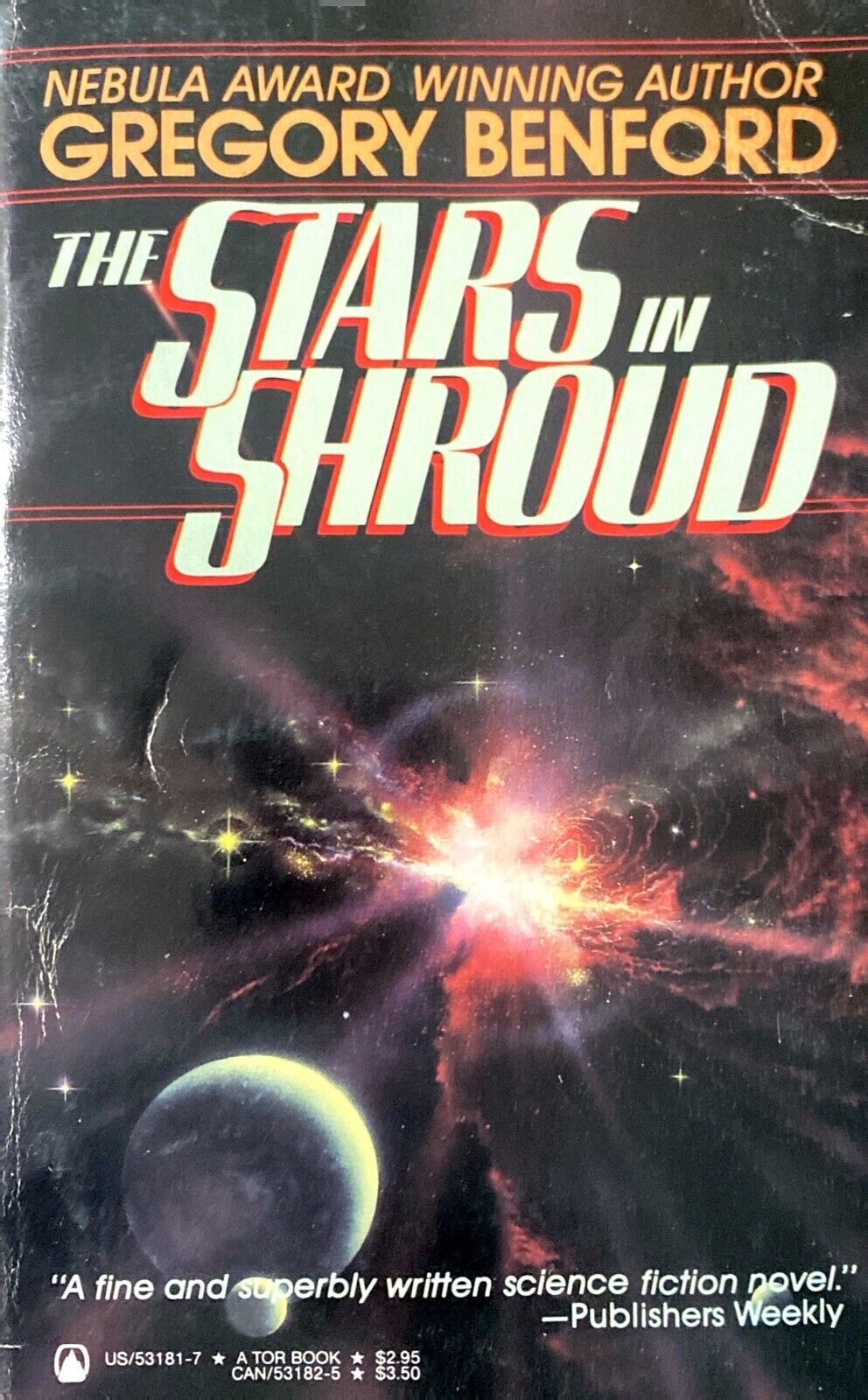 The Stars in Shroud by Gregory Benford 1984 Tor Paperback