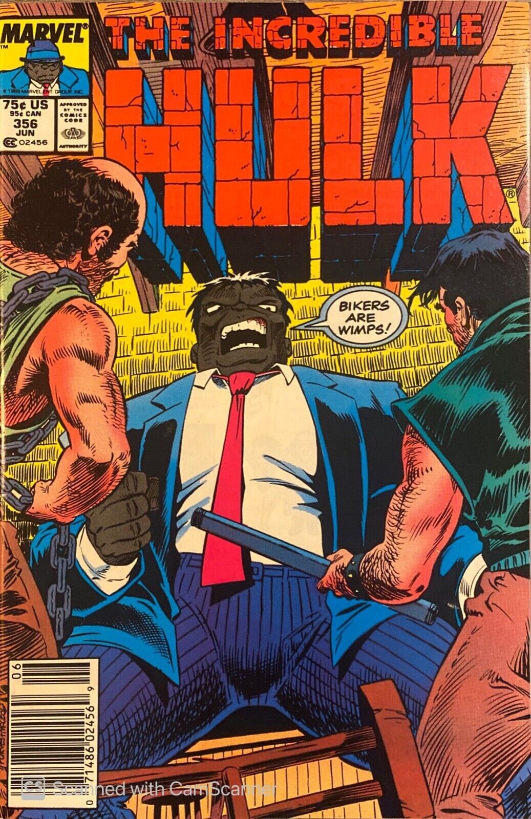 Marvel Comics Incredible Hulk #356 Copper Age 1989