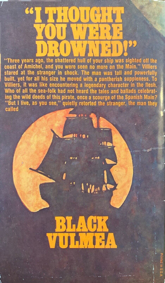 Black Vulmea's Vengeance by Robert E. Howard 1977 Zebra 244 Paperback