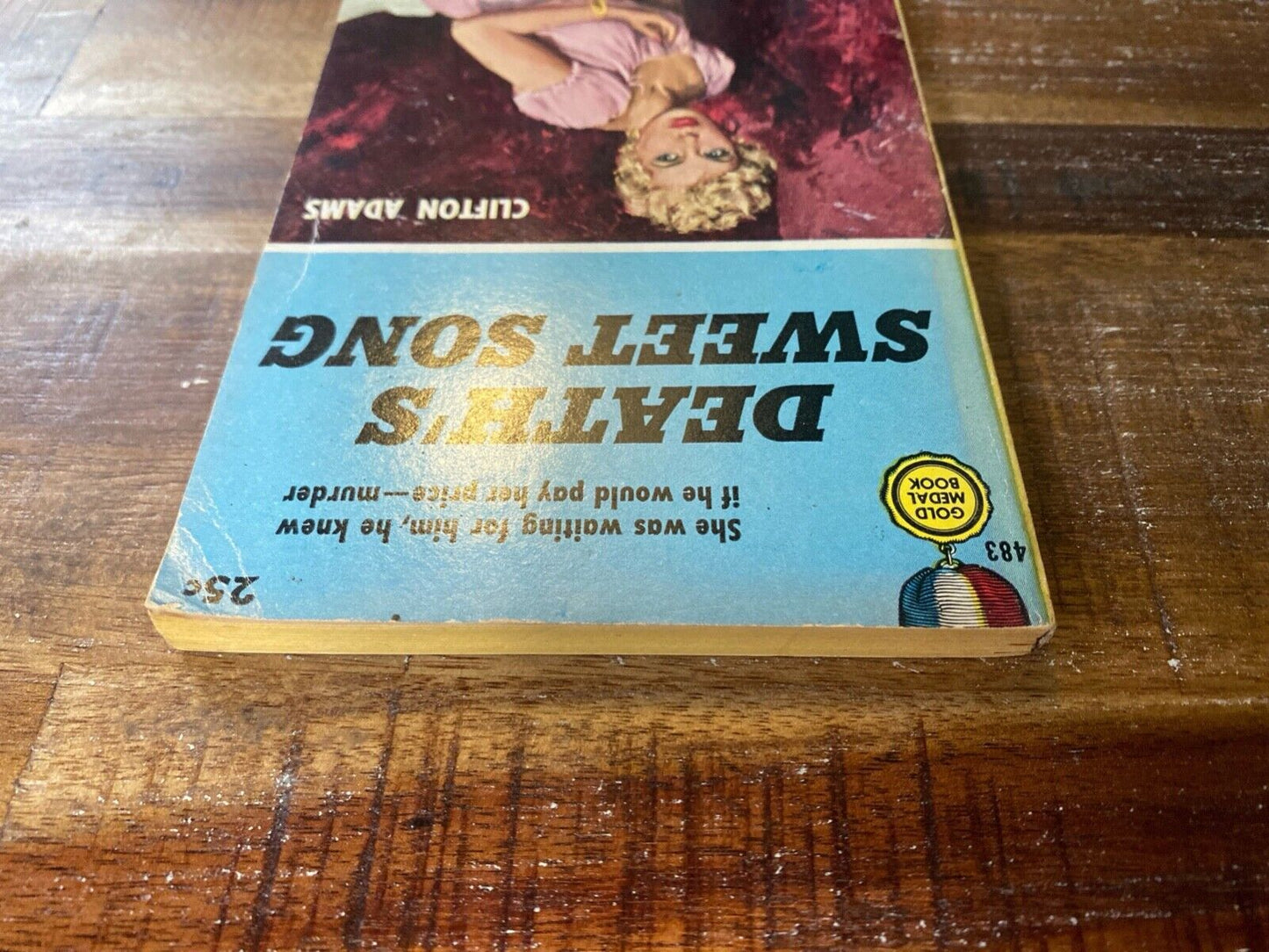 Death's Sweet Song by Clifton Adams 1955 Fawcett Gold Medal 483 Paperback