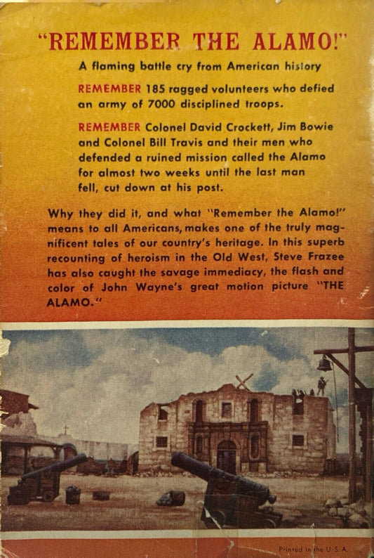 The Alamo by Steve Frazee 1960 Avon T-446 Paperback Movie Tie-in